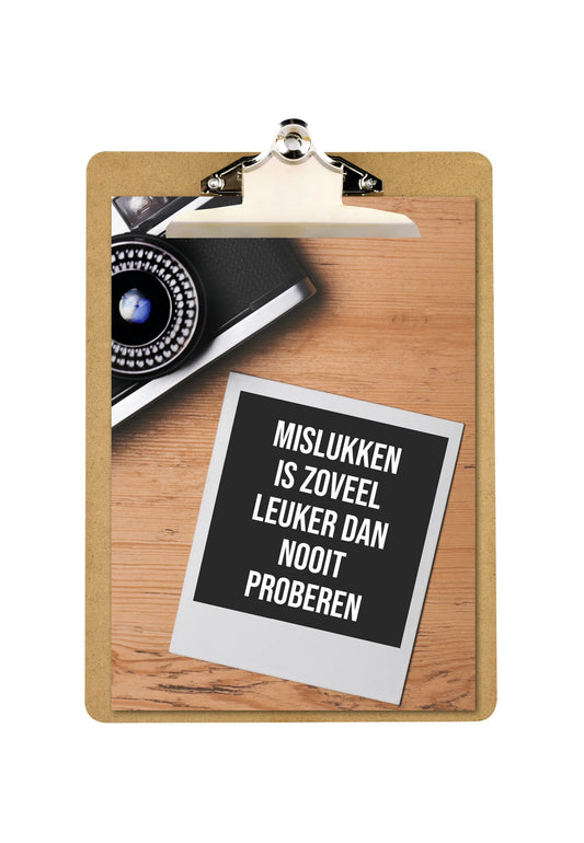 Poster A5 mislukken is zoveel leuker