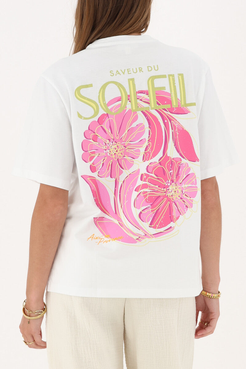 T-shirt Saveur du soleil Wit