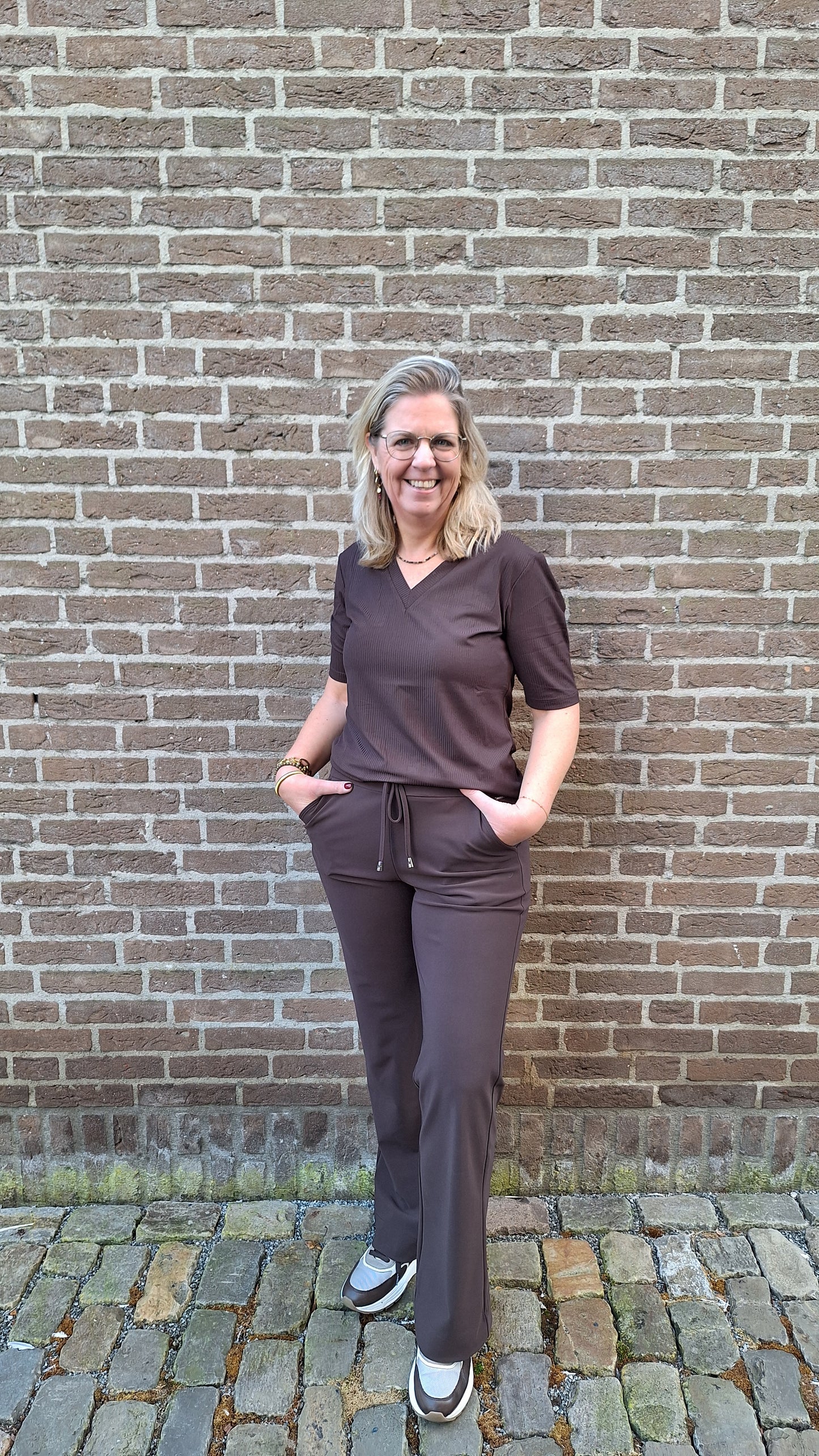 Mi piace trousers Straight Bonded Espresso