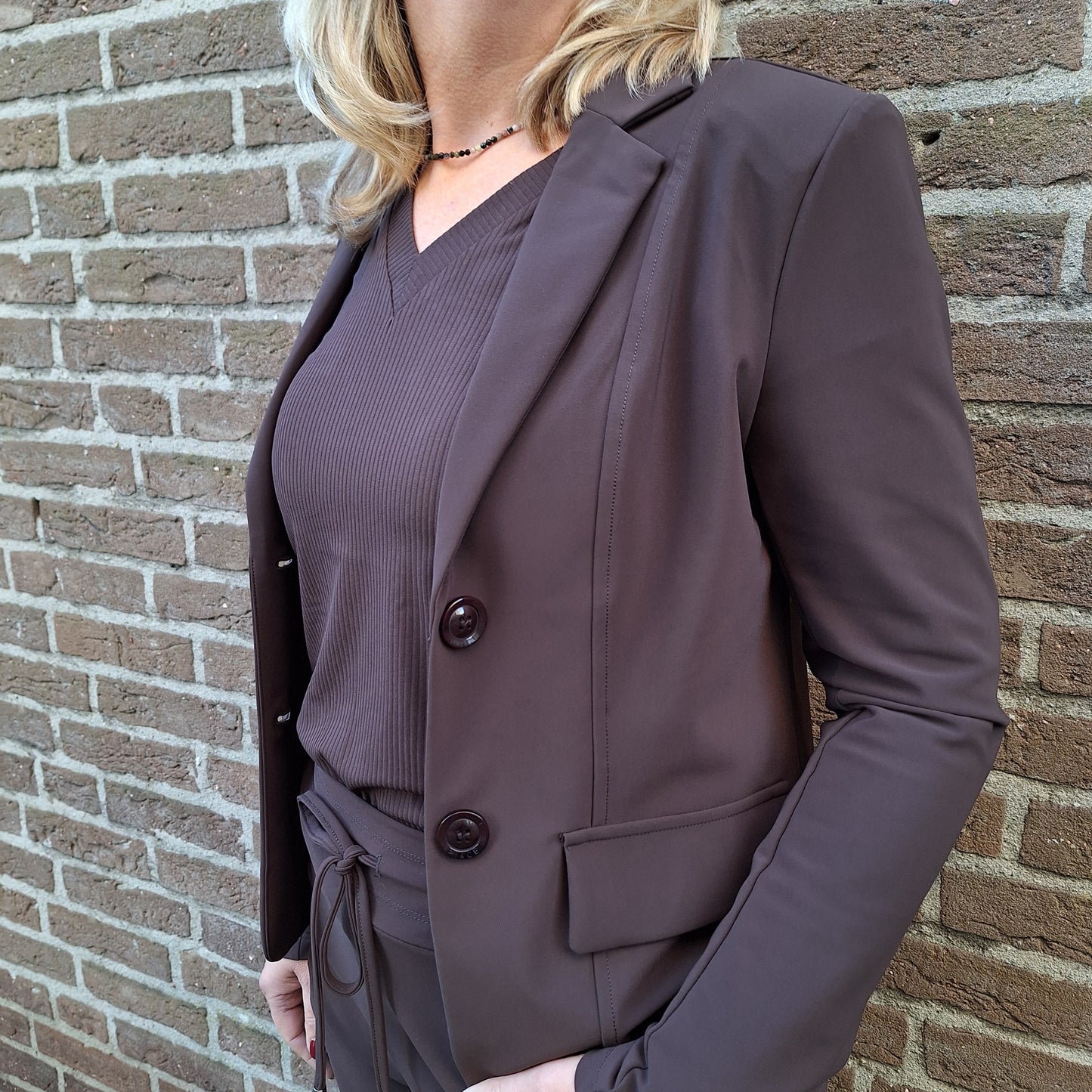 Mi piace blazer bonded Espresso