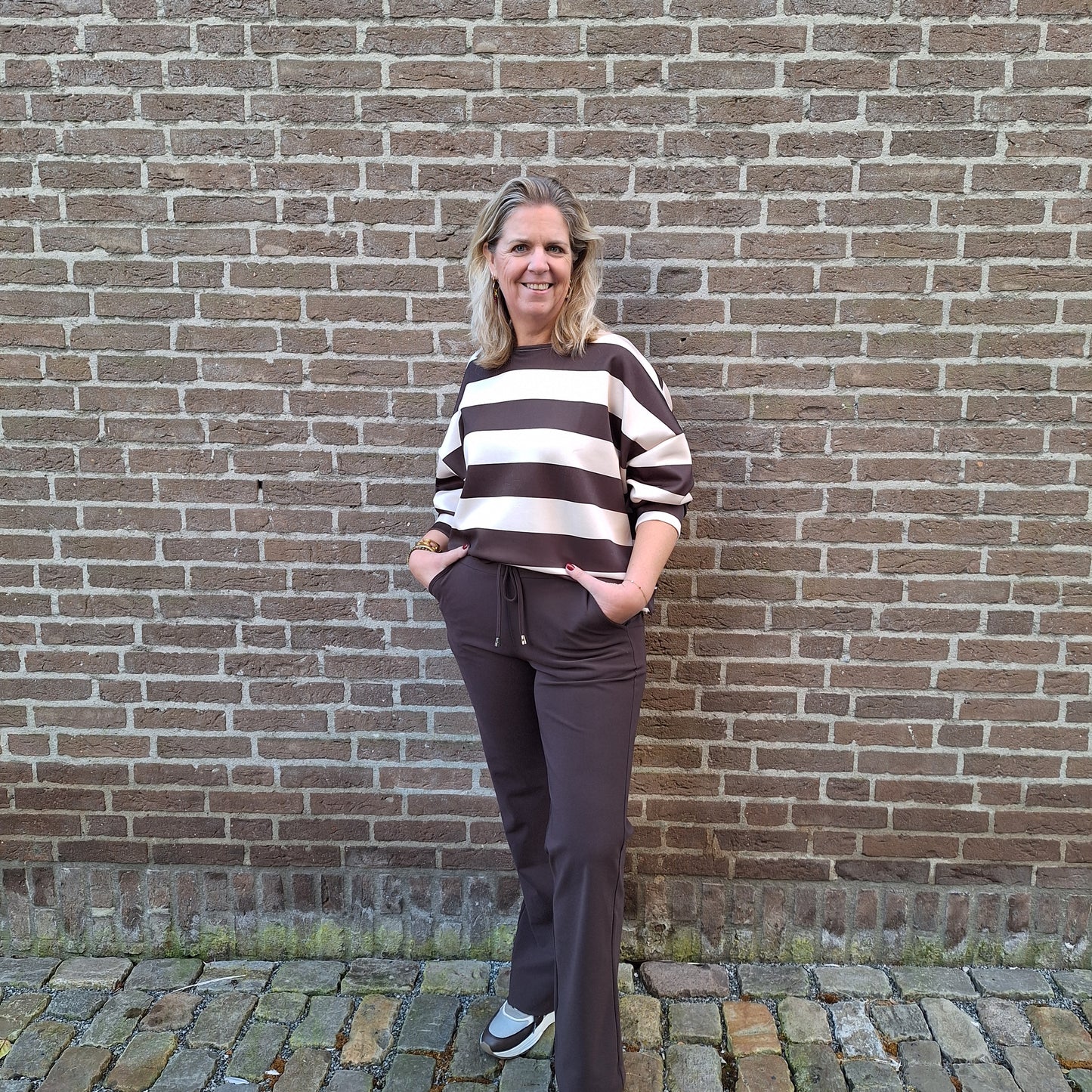 Mi piace trousers Straight Bonded Espresso